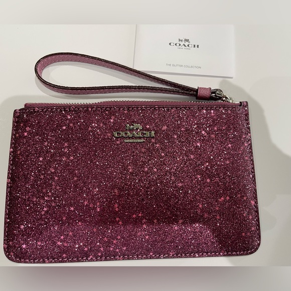 Coach Handbags - NEW W/O tags COACH GLITTER COLLECTION PINK WRISTLET